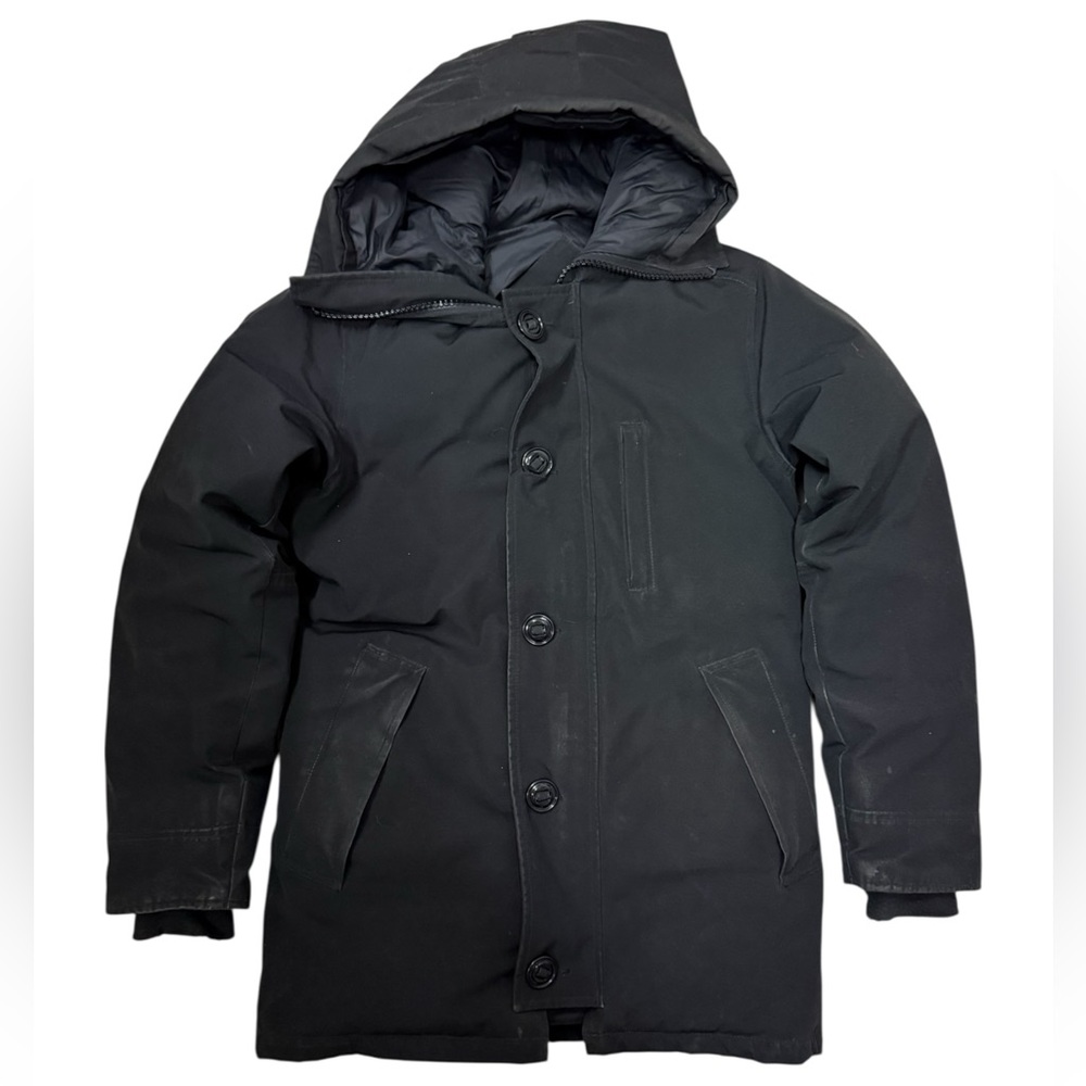 Canada Goose Chateau Parka Black Nylon Zip Up Jacket Size XS Mens USED PROJECT
